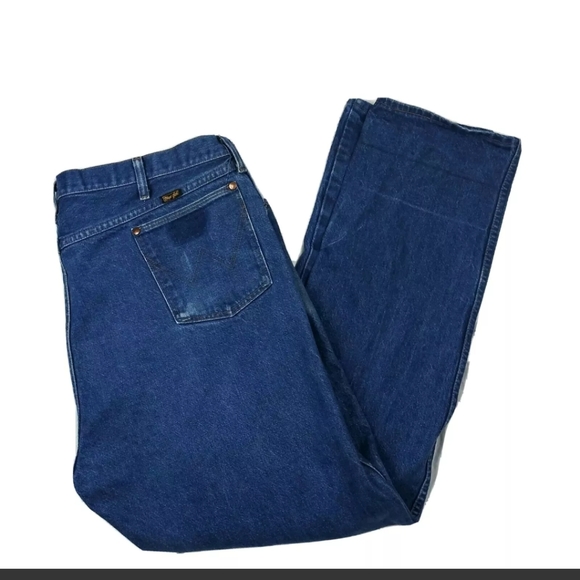 Vintage 80s Mens Wrangler Jeans 44x34 (meas 43x33) - Picture 2 of 8